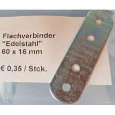 Flachverbinder 60 x 16 mm - Edelstahl